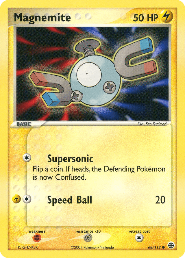 Carta Magnemite 68/112 do set FireRed & LeafGreen — Pokémon TCG | Bynx