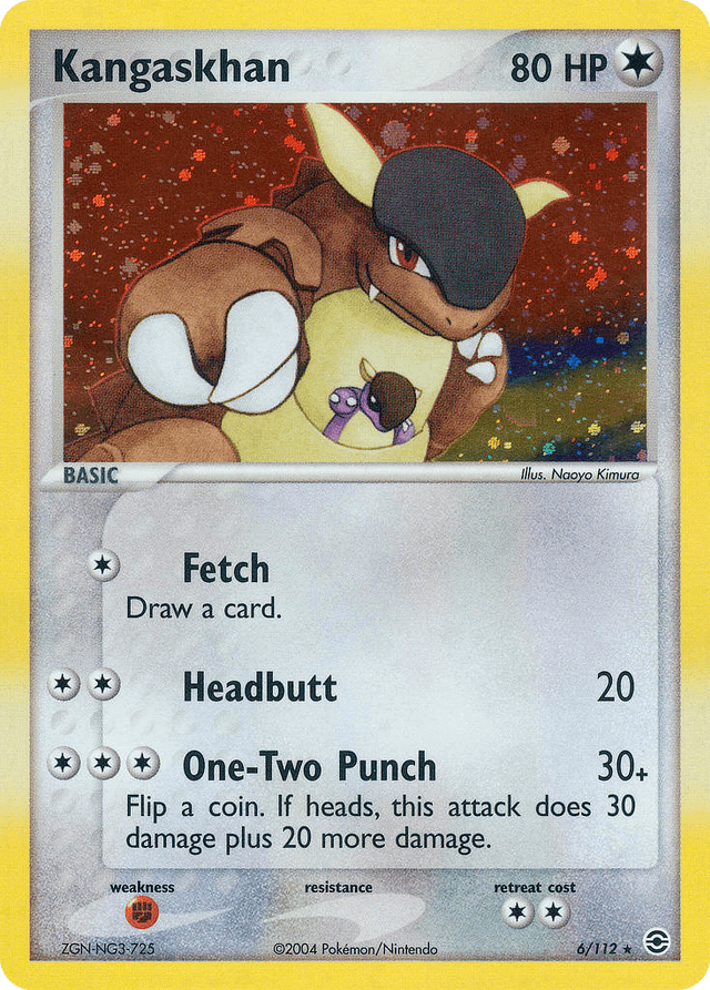 Carta Kangaskhan 6/112 do set FireRed & LeafGreen — Pokémon TCG | Bynx