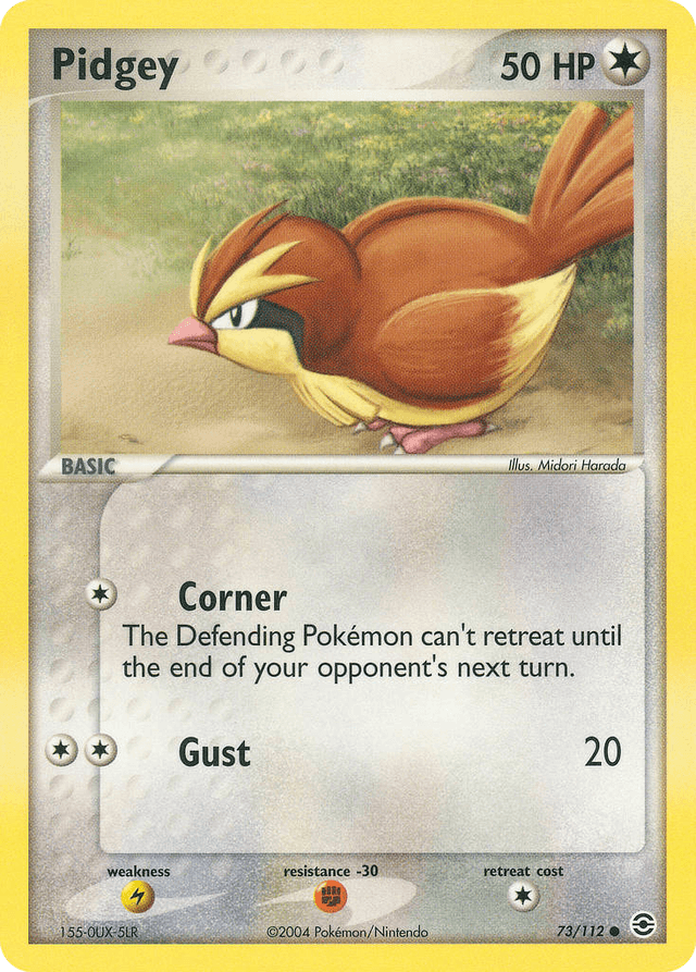 Carta Pidgey 73/112 do set FireRed & LeafGreen — Pokémon TCG | Bynx
