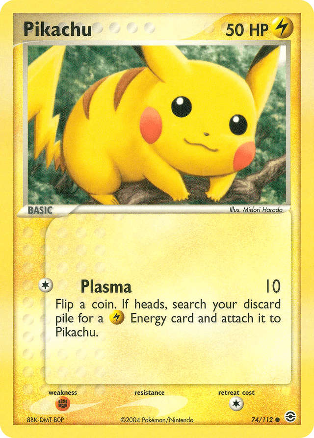 Carta Pikachu 74/112 do set FireRed & LeafGreen — Pokémon TCG | Bynx