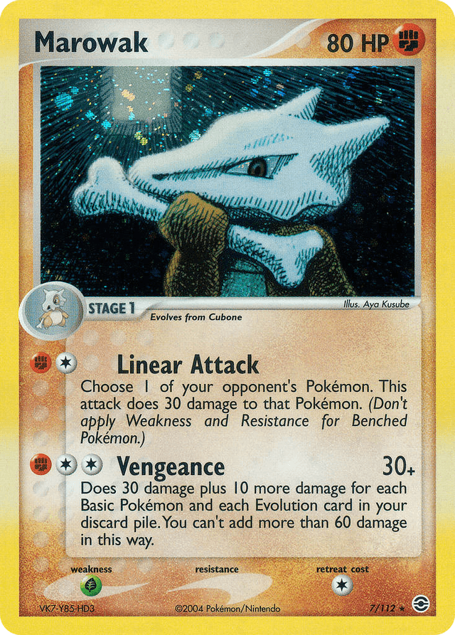 Carta Marowak 7/112 do set FireRed & LeafGreen — Pokémon TCG | Bynx