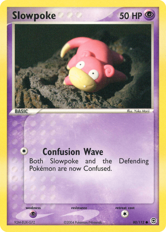 Carta Slowpoke 80/112 do set FireRed & LeafGreen — Pokémon TCG | Bynx