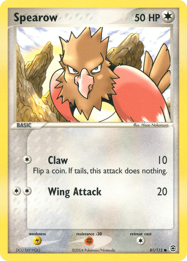 Carta Spearow 81/112 do set FireRed & LeafGreen — Pokémon TCG | Bynx