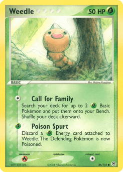 Weedle 86/112 — FireRed & LeafGreen