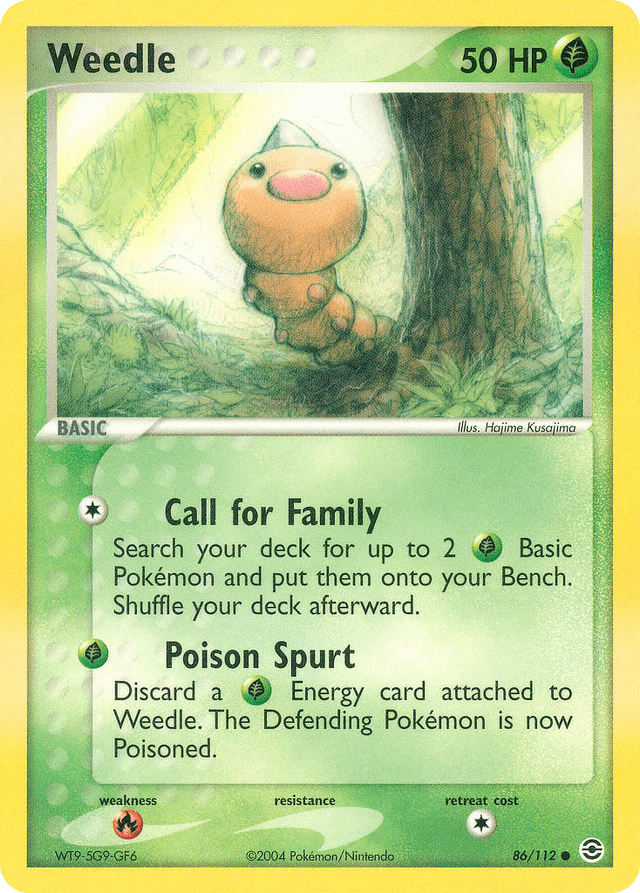 Carta Weedle 86/112 do set FireRed & LeafGreen — Pokémon TCG | Bynx