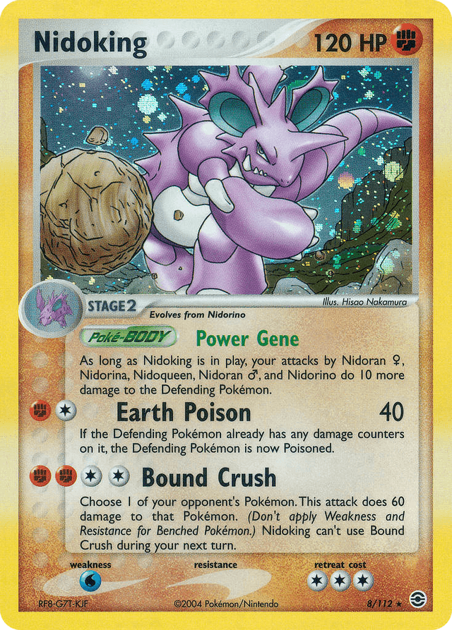 Carta Nidoking 8/112 do set FireRed & LeafGreen — Pokémon TCG | Bynx