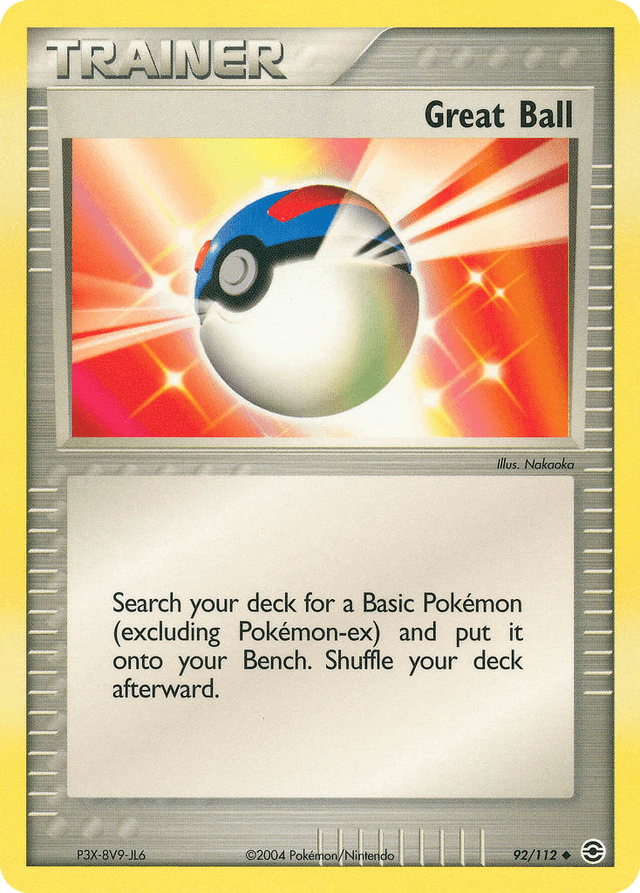 Carta Great Ball 92/112 do set FireRed & LeafGreen — Pokémon TCG | Bynx