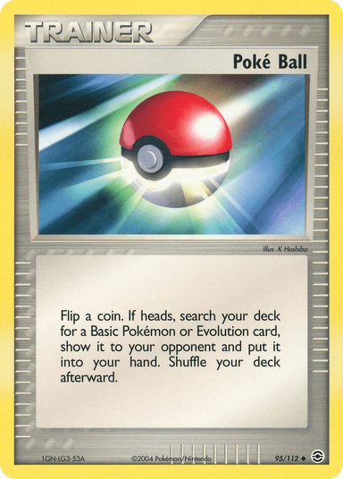 Carta Poké Ball 95/112 do set FireRed & LeafGreen — Pokémon TCG | Bynx