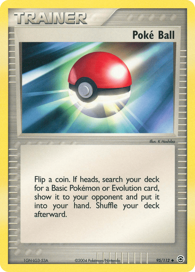 Carta Poké Ball 95/112 do set FireRed & LeafGreen — Pokémon TCG | Bynx