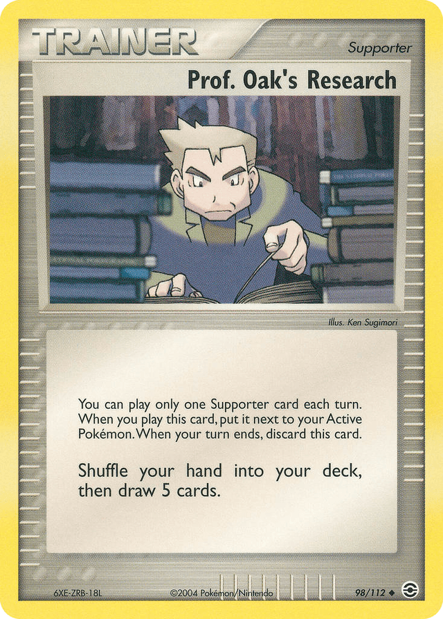 Carta Prof. Oak's Research 98/112 do set FireRed & LeafGreen — Pokémon TCG | Bynx