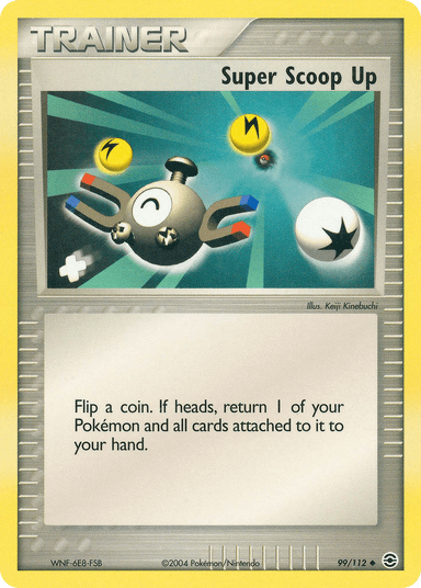 Carta Super Scoop Up 99/112 do set FireRed & LeafGreen — Pokémon TCG | Bynx