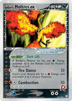 Rocket's Moltres ex 100/109 — EX O Retorno da Equipe Rocket
