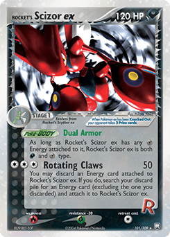 Rocket's Scizor ex 101 — Team Rocket Returns