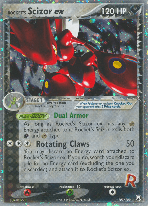 Carta Rocket's Scizor ex 101/109 do set Team Rocket Returns — Pokémon TCG | Bynx