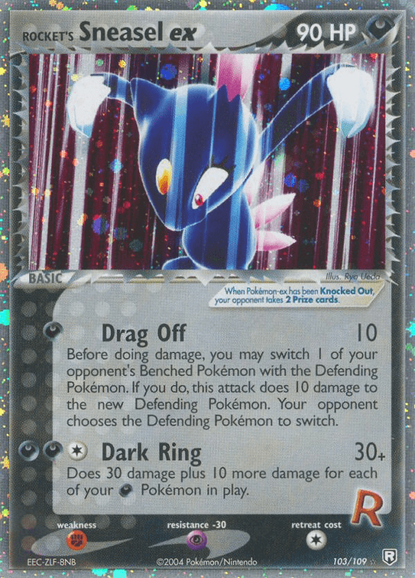 Carta Rocket's Sneasel ex 103/109 do set Team Rocket Returns — Pokémon TCG | Bynx