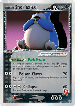 Rocket's Snorlax ex 104 — Team Rocket Returns