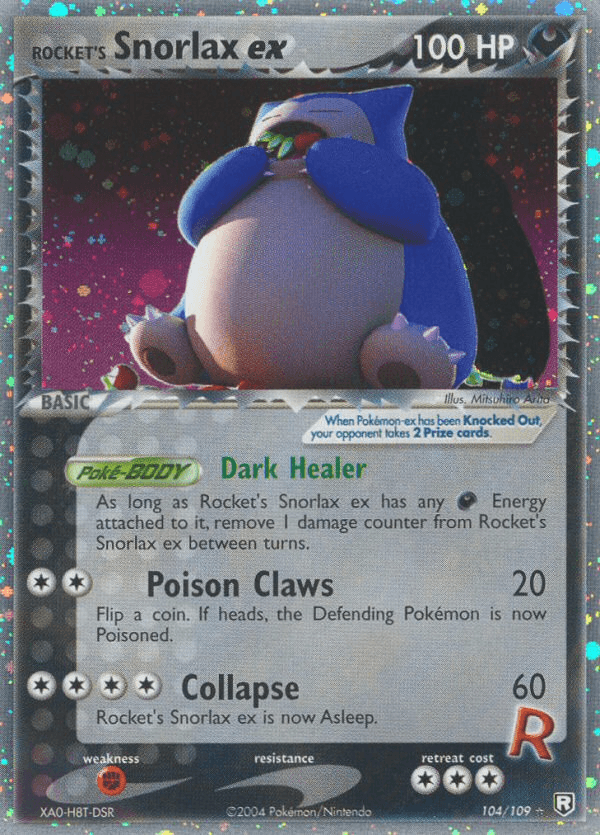 Carta Rocket's Snorlax ex 104/109 do set Team Rocket Returns — Pokémon TCG | Bynx