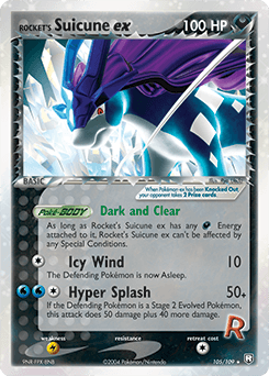 Rocket's Suicune ex 105/109 — EX O Retorno da Equipe Rocket