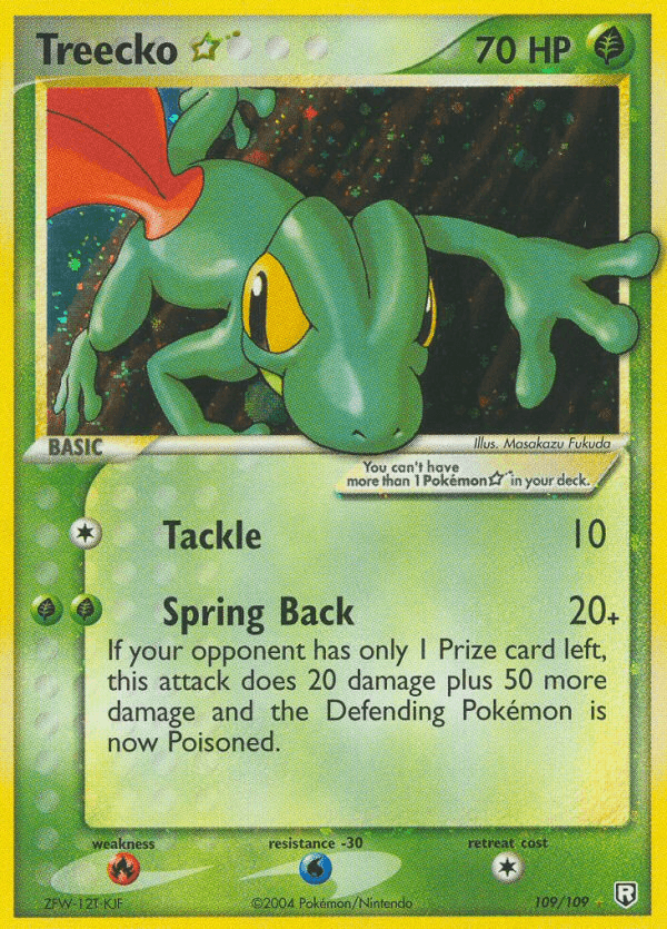 Carta Treecko ★ 109/109 do set Team Rocket Returns — Pokémon TCG | Bynx