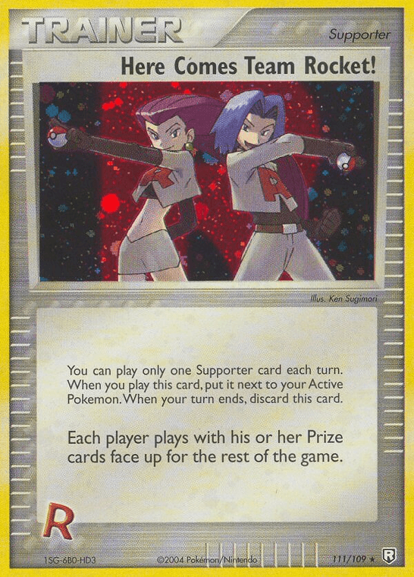 Carta Here Comes Team Rocket! 111/109 do set Team Rocket Returns — Pokémon TCG | Bynx