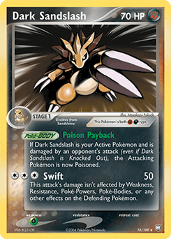 Dark Sandslash 18/109 — EX O Retorno da Equipe Rocket