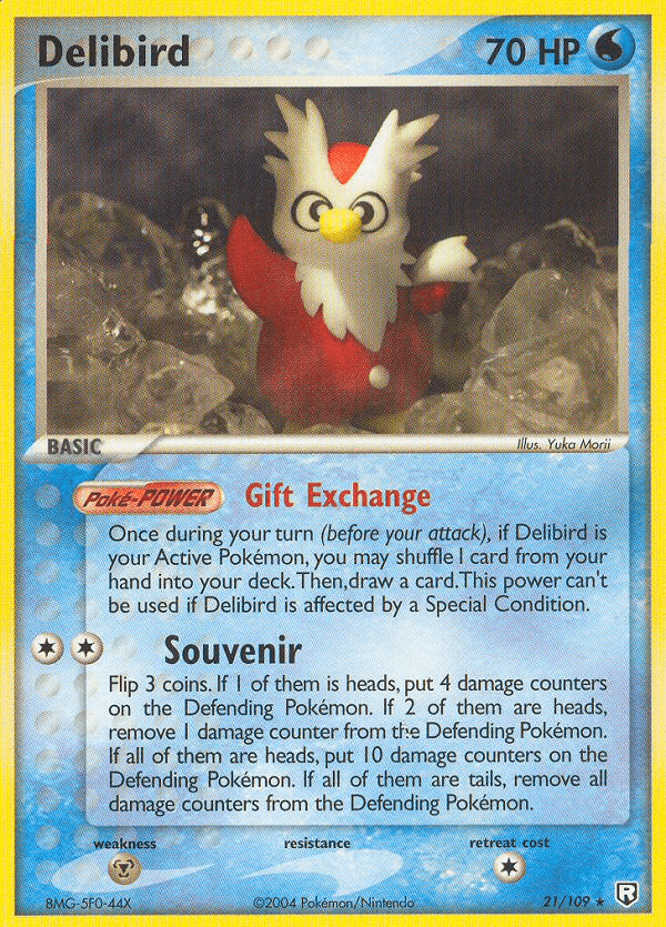 Carta Delibird 21/109 do set Team Rocket Returns — Pokémon TCG | Bynx