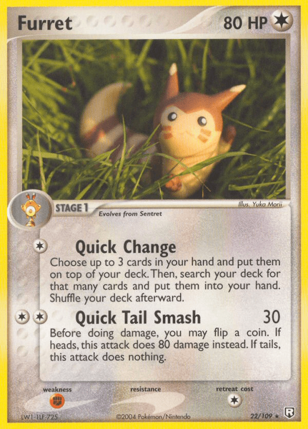 Carta Furret 22/109 do set Team Rocket Returns — Pokémon TCG | Bynx