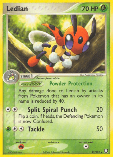 Carta Ledian 23/109 do set Team Rocket Returns — Pokémon TCG | Bynx