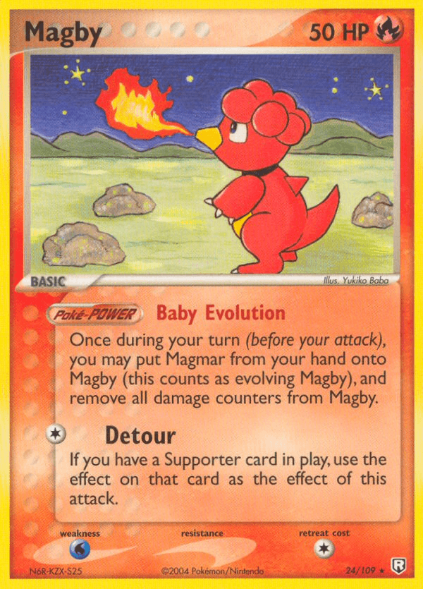 Carta Magby 24/109 do set Team Rocket Returns — Pokémon TCG | Bynx