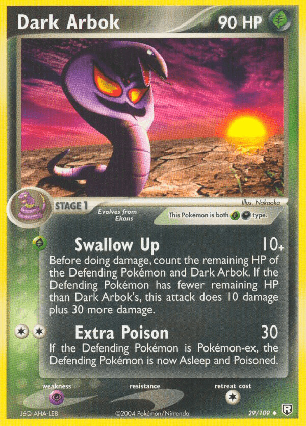 Carta Dark Arbok 29/109 do set Team Rocket Returns — Pokémon TCG | Bynx
