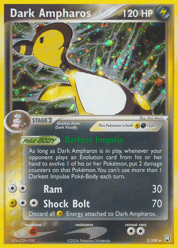 Carta Dark Ampharos 2/109 do set Team Rocket Returns — Pokémon TCG | Bynx