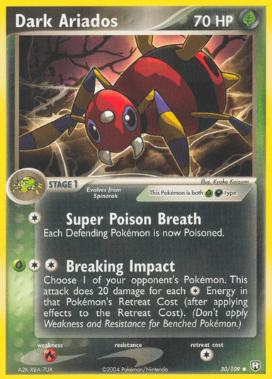 Carta Dark Ariados 30/109 do set Team Rocket Returns — Pokémon TCG | Bynx
