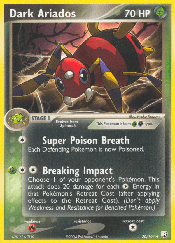 Carta Dark Ariados 30/109 do set Team Rocket Returns — Pokémon TCG | Bynx