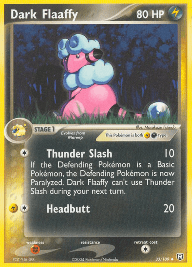 Carta Dark Flaaffy 33/109 do set Team Rocket Returns — Pokémon TCG | Bynx