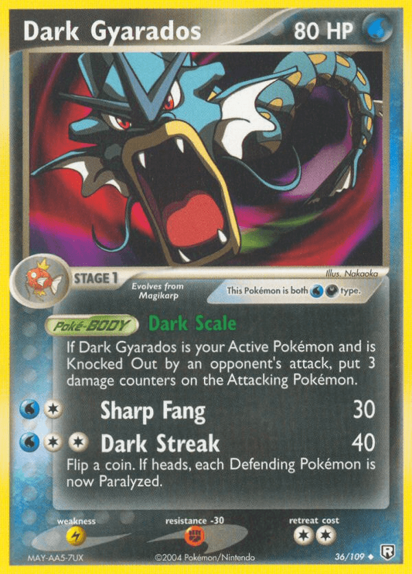 Carta Dark Gyarados 36/109 do set Team Rocket Returns — Pokémon TCG | Bynx