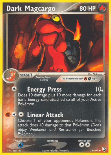 Carta Dark Magcargo 38/109 do set Team Rocket Returns — Pokémon TCG | Bynx