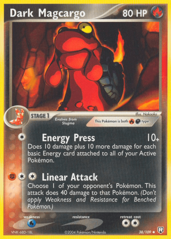 Carta Dark Magcargo 38/109 do set Team Rocket Returns — Pokémon TCG | Bynx