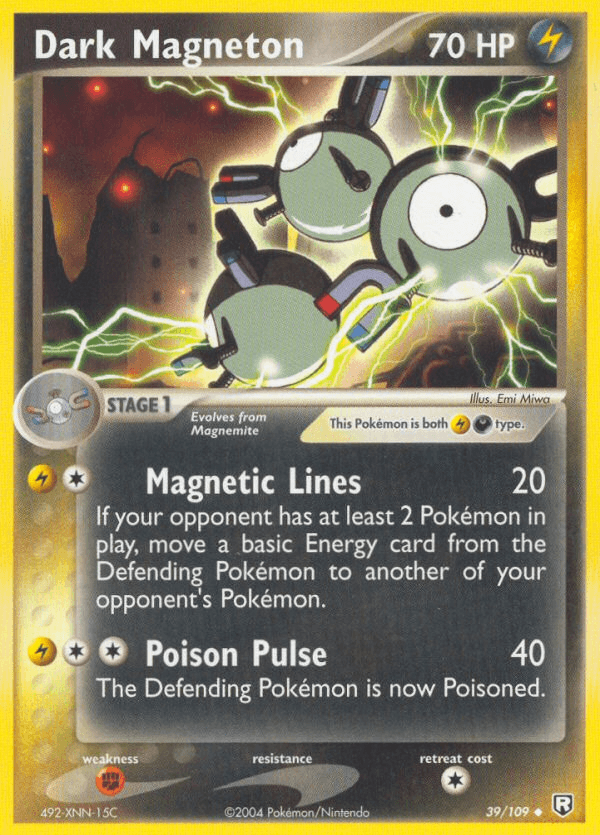 Carta Dark Magneton 39/109 do set Team Rocket Returns — Pokémon TCG | Bynx