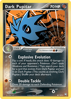 Dark Pupitar 40/109 — EX O Retorno da Equipe Rocket