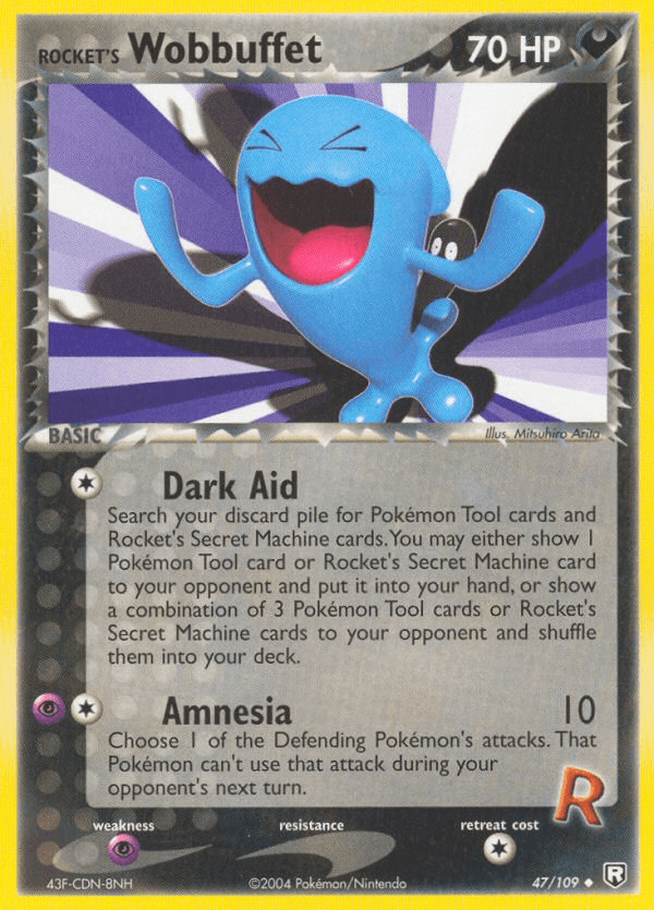 Carta Rocket's Wobbuffet 47/109 do set Team Rocket Returns — Pokémon TCG | Bynx