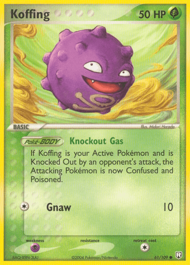 Carta Koffing 61/109 do set Team Rocket Returns — Pokémon TCG | Bynx