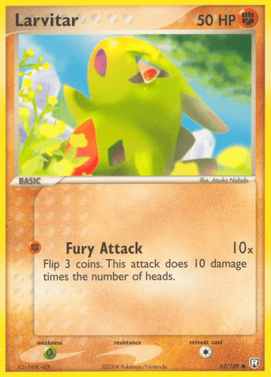 Carta Larvitar 62/109 do set Team Rocket Returns — Pokémon TCG | Bynx