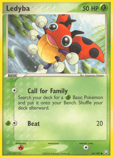 Carta Ledyba 64/109 do set Team Rocket Returns — Pokémon TCG | Bynx