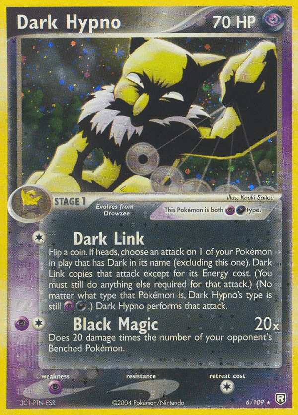 Carta Dark Hypno 6/109 do set Team Rocket Returns — Pokémon TCG | Bynx