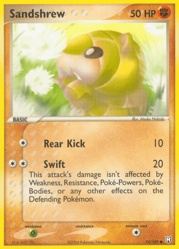 Carta Sandshrew 74/109 do set Team Rocket Returns — Pokémon TCG | Bynx