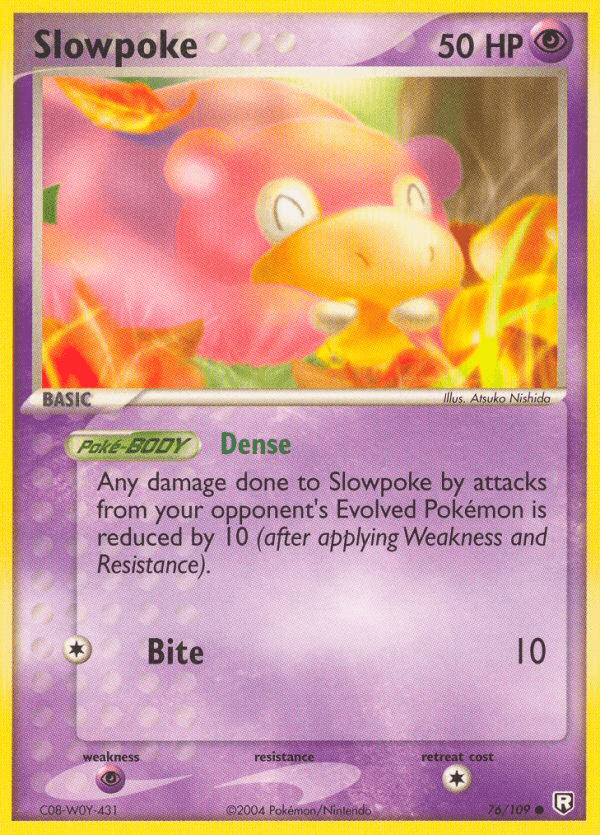 Carta Slowpoke 76/109 do set Team Rocket Returns — Pokémon TCG | Bynx
