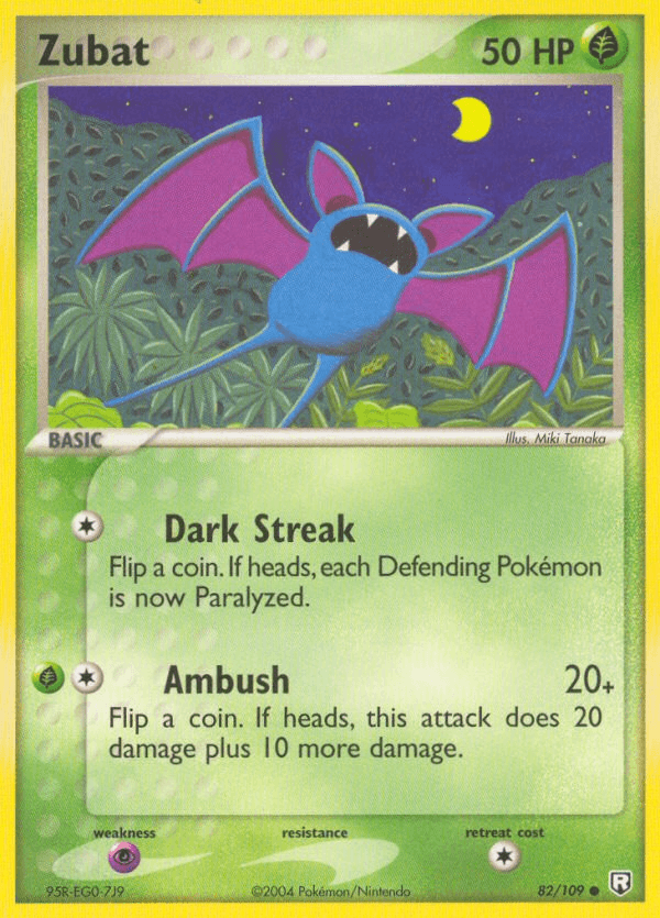 Carta Zubat 82/109 do set Team Rocket Returns — Pokémon TCG | Bynx