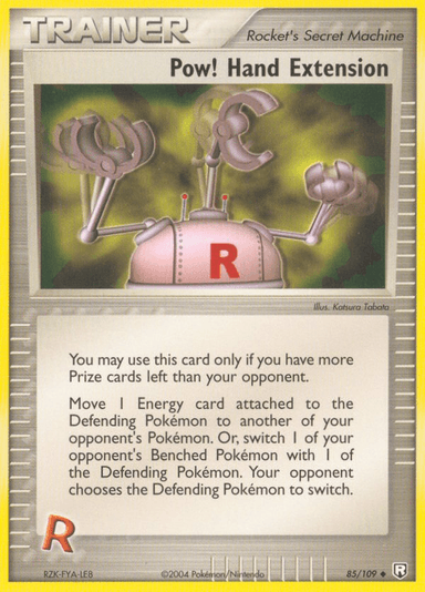 Carta Pow! Hand Extension 85/109 do set Team Rocket Returns — Pokémon TCG | Bynx