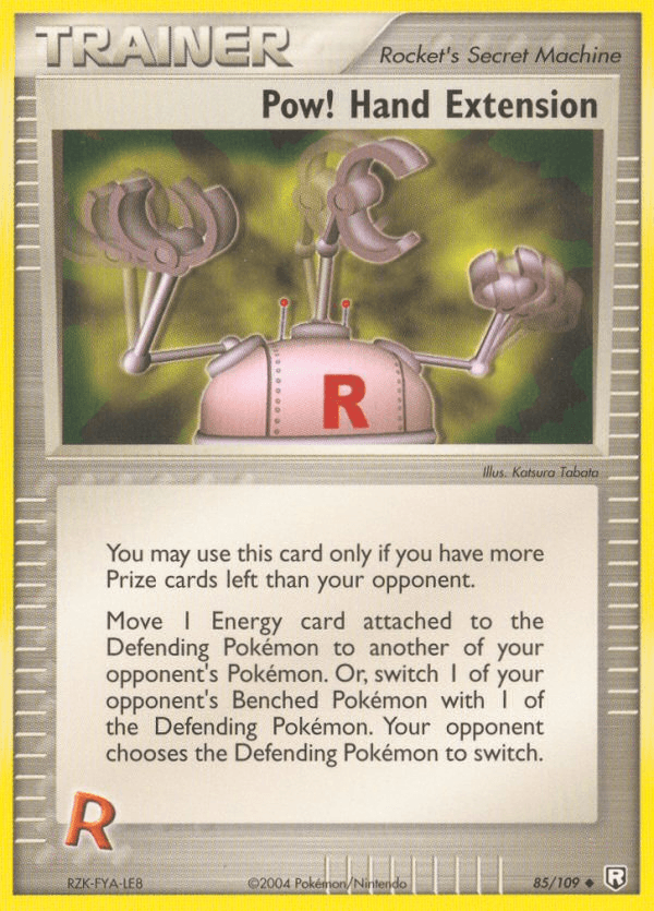 Carta Pow! Hand Extension 85/109 do set Team Rocket Returns — Pokémon TCG | Bynx