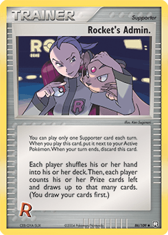 Rocket's Admin. 86/109 — EX O Retorno da Equipe Rocket